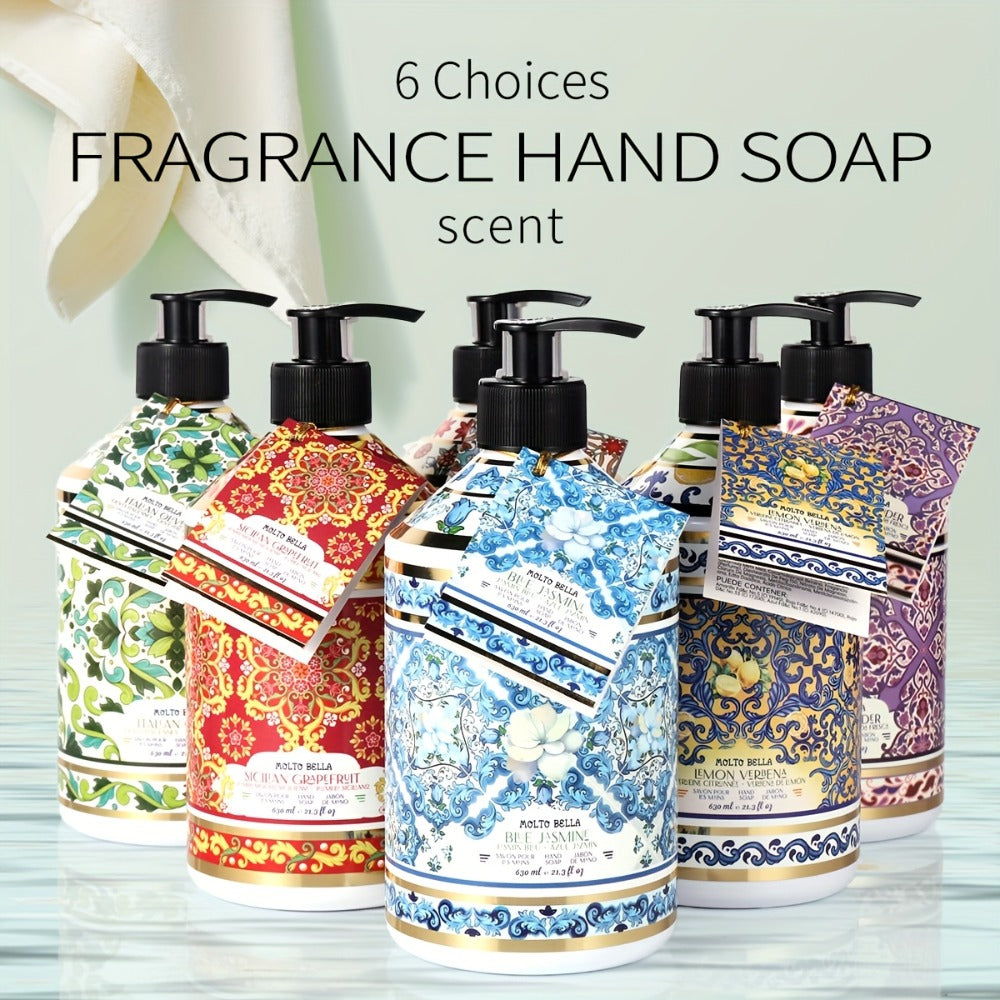 Moisturizing Liquid Hand Soap 2-Pack 21.3 fl oz Each – Foaming Pump Dispenser in 5 Scents, Gentle Gel Formula for All Skin Ty