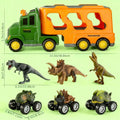 Dinosaur Truck Toy, Push-Action 7-in-1 for Kids Ages 3-5 3 Dino Figures the Listed Color, Size or Set for Everyday Use — imag