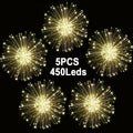 Solar Starburst Firework Light Set with 240, 360 or 450 LEDs, Remote and Eight Lighting Modes — image 3
