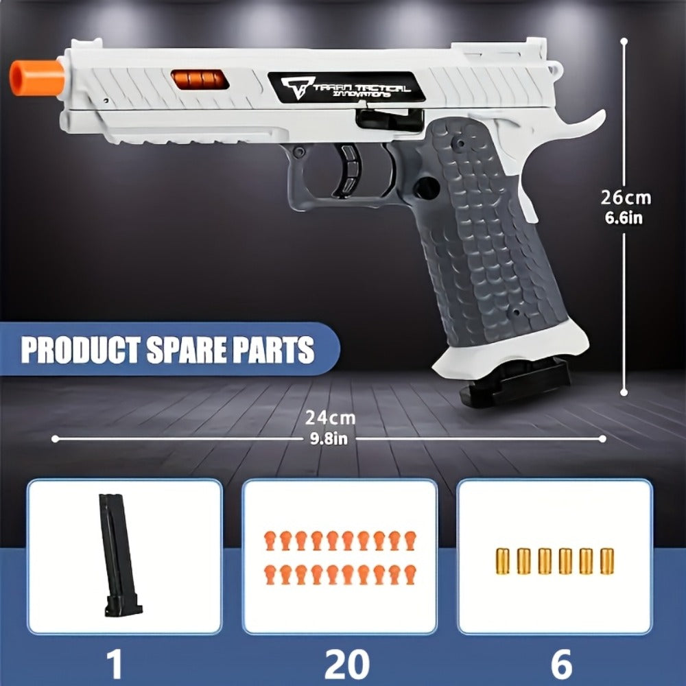 2011 Battle Master Semi-Auto Bullet Toy Gun with Shell Ejecting, 1 Magazine, 20 Simulation Bullets — image 6