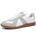 Japanese Retro White Sneakers - Unisex Minimalist Trainers