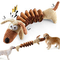 Dog Toy Stretchable Plush Tug with Built-In Squeaker, Crinkle Paper and 15.7 to 19.7-Inch Length — image 1