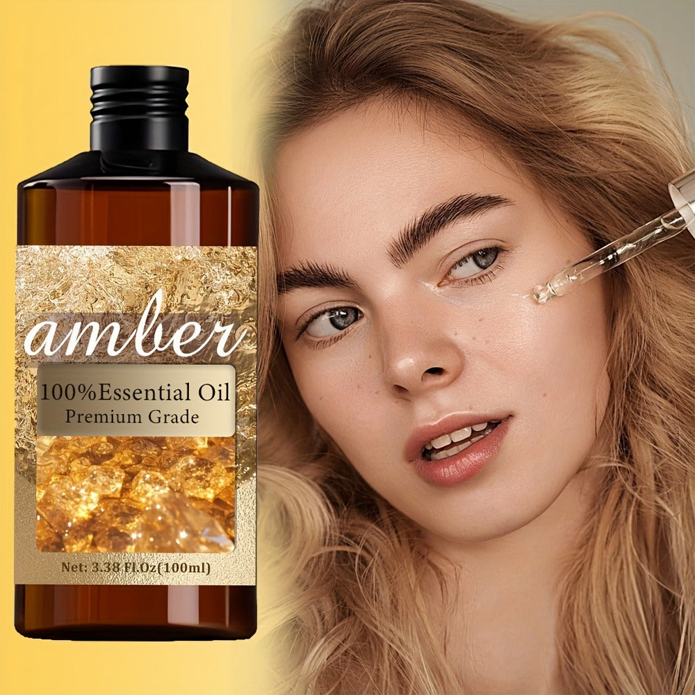 Essential Oil Amber Warm Rich Aroma in 100ml Bottle for Bath, Massage, Aromatherapy and Personal Care — image 2
