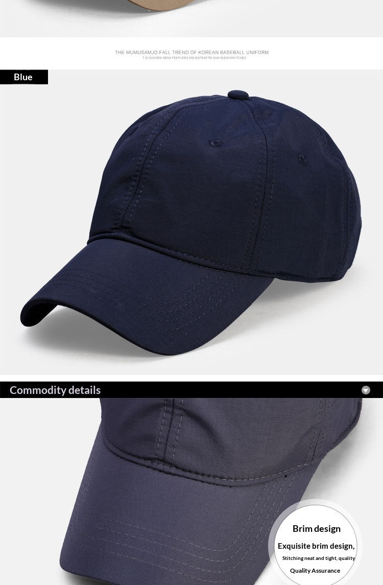 Outdoor Baseball Cap With Breathable Light Plate And Big Head Circumference