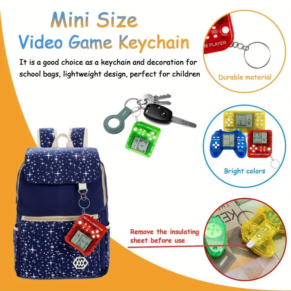 18-Piece Mini Game Keychain Set with Controller and Handheld Shapes in Six Pictured Case Colors — image 4