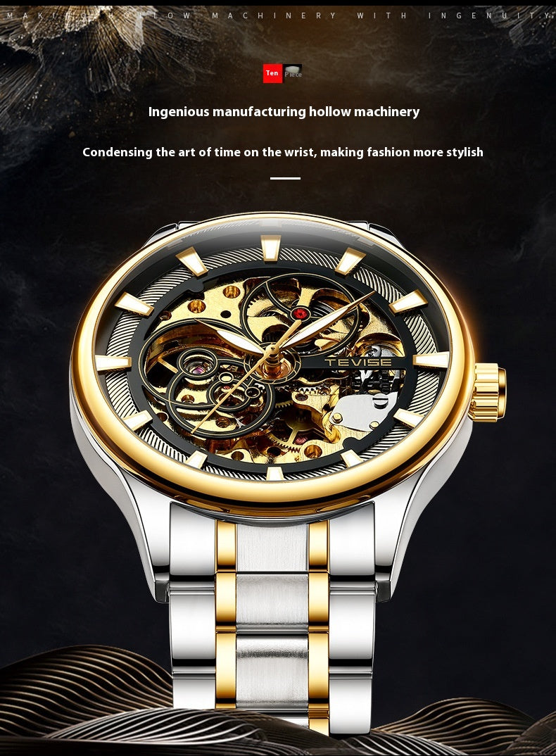 Men's Luminous Day And Night Star Mechanical Watch