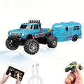 Mini RC Truck Toy 1:64 Scale 2.4GHz Off-Road Alloy Crawler with Detachable Trailer Body Lights & LED Headlights — image 16