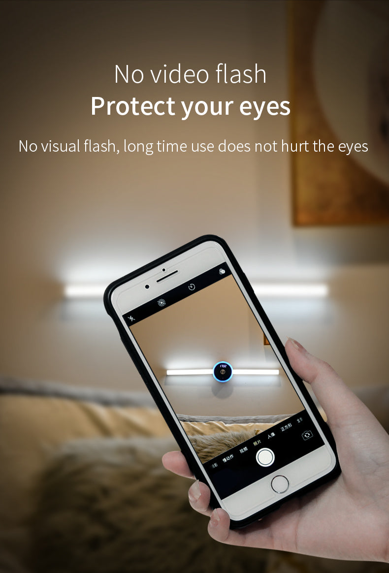 Smart Cabinet Light Clock Timing Sensor Light Removable LED Wardrobe Light Human Body Sensor Light