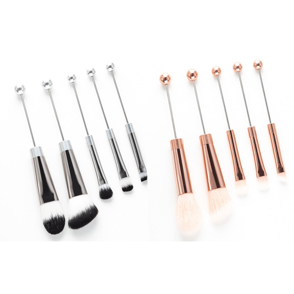 Makeup Brush Set, 10-Piece Bead-Ready ABS Handle Collection with Polyester Bristles and Eleven Color Options — image 4
