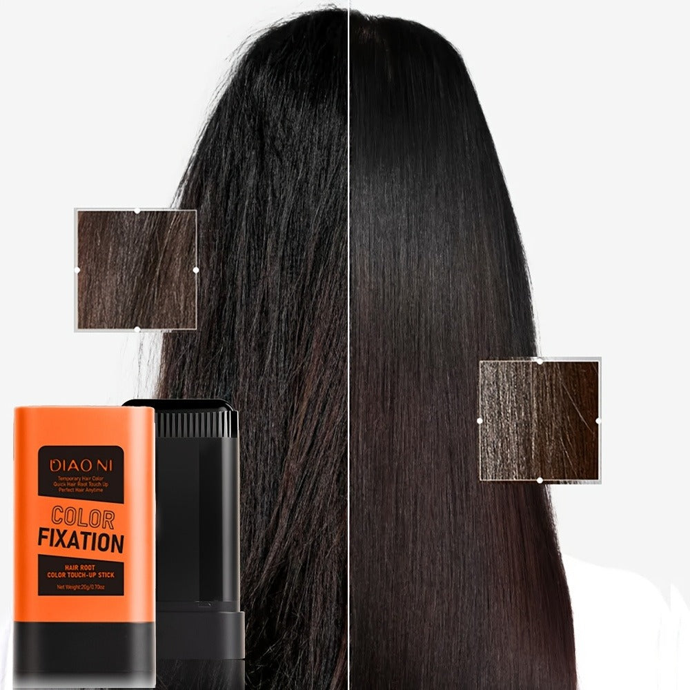 Portable Gray Root Cover Stick 2pcs, Disposable Hair Root Touch-Up with Plant-Based Squalane, Instant Gray Coverage — image 2