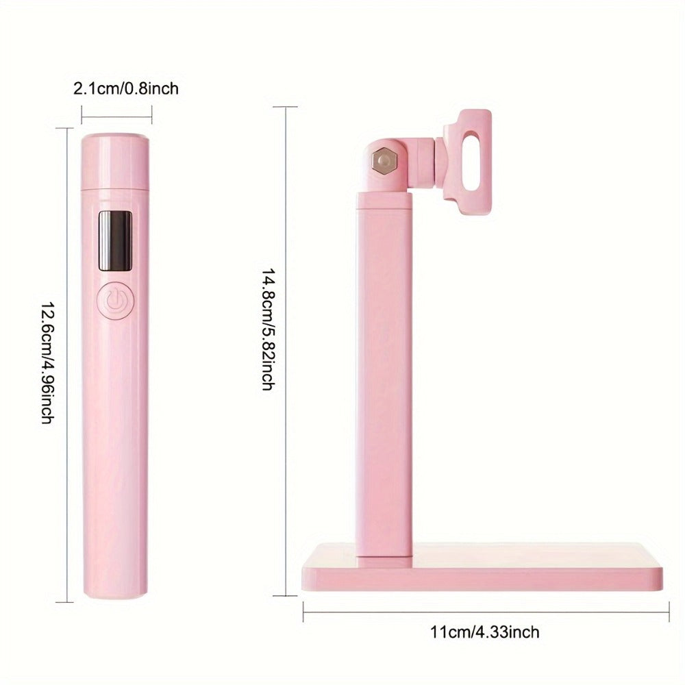 Rotating Stand LED Nail Lamp with Adjustable Stand Bracket, 45s/60s Timer Display and USB Power — image 5