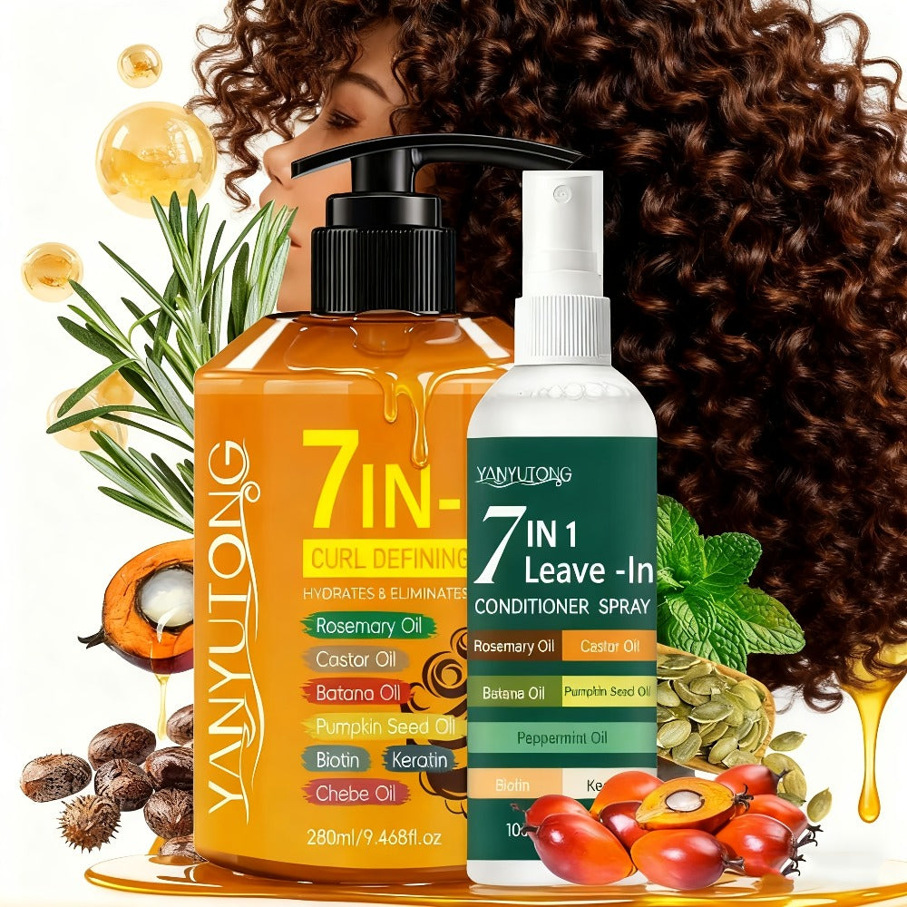 Two-Piece Curl Styling Set with 280ml Pump Cream, 100ml Leave-In Spray and Six Named Formula Markers — image 10
