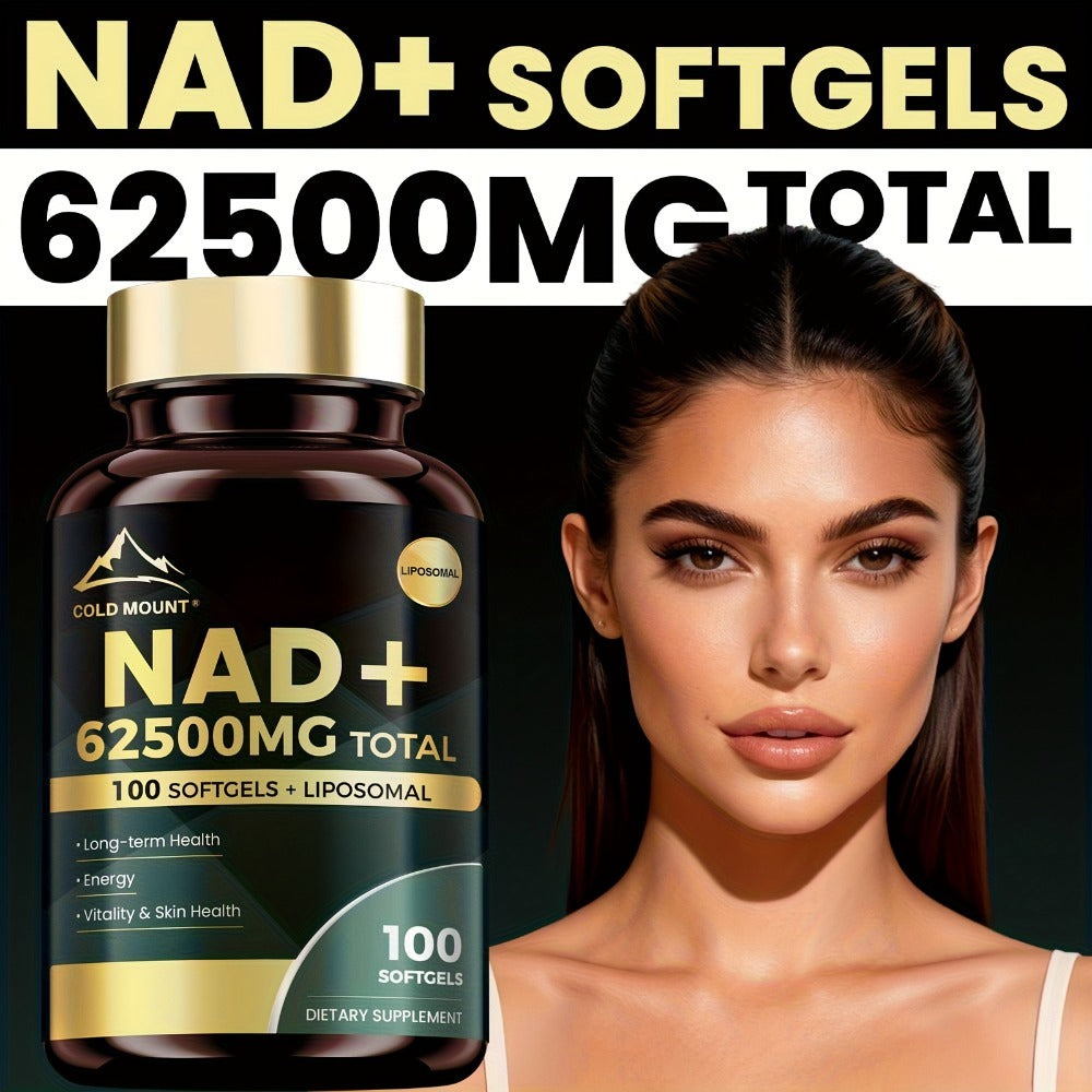 NAD+ Supplement 62500mg with Nicotinamide Riboside & Trans-Resveratrol, Healthy Aging, Brain Health — image 1