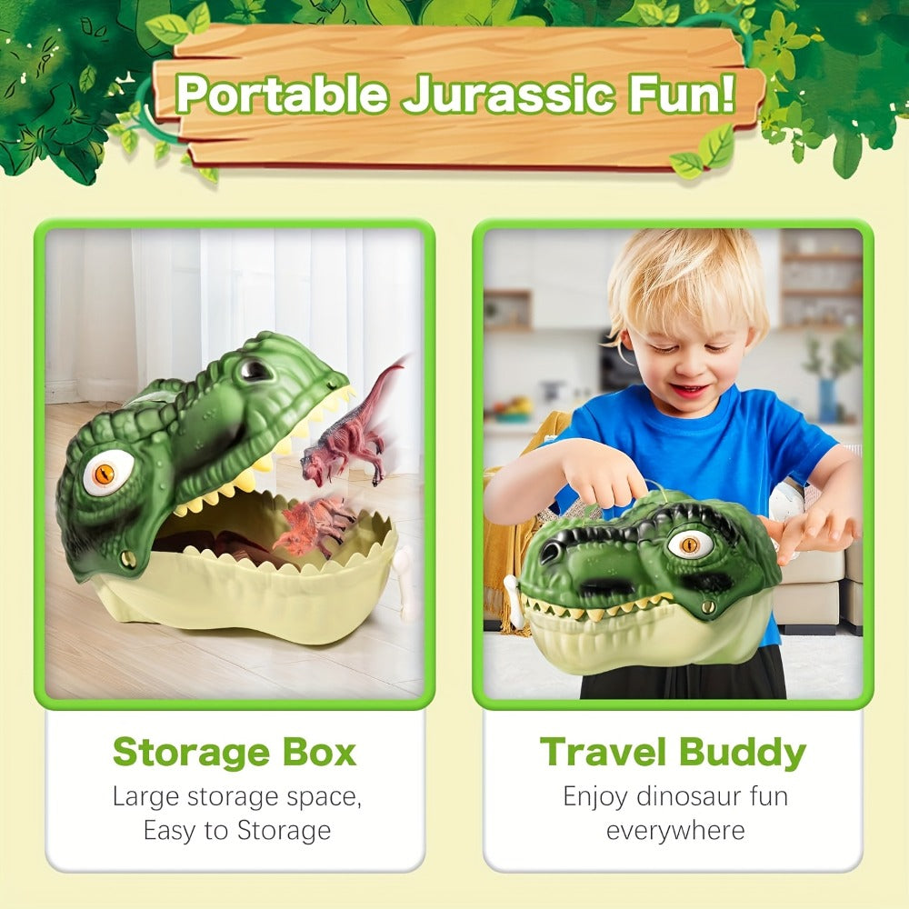 Dinosaur Toys for Boys 46pcs Realistic Jurassic Dinosaur Figures Set with Eggs, Trees & Fence — image 7