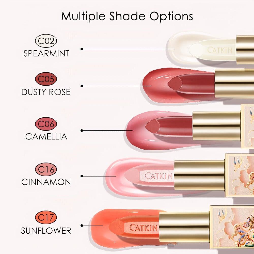 Lip Balm CATKIN Tinted Stick with Five Named Shade Options, Glossy Finish and Floral Packaging — image 14
