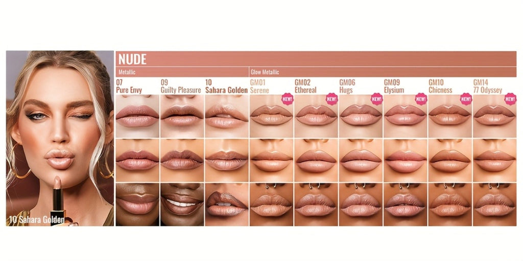 Lipstick Set, Oulac 3-Piece Metallic Finish Collection with Set 4 or Set 5 Color Selections — image 16