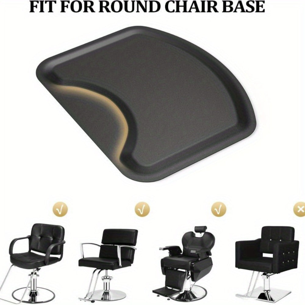 Anti-Fatigue Salon Mat for Hair Stylist with Round Cutout – Thick Non-Slip Standing Mat for Barber Chair, Hairdresser, Barber