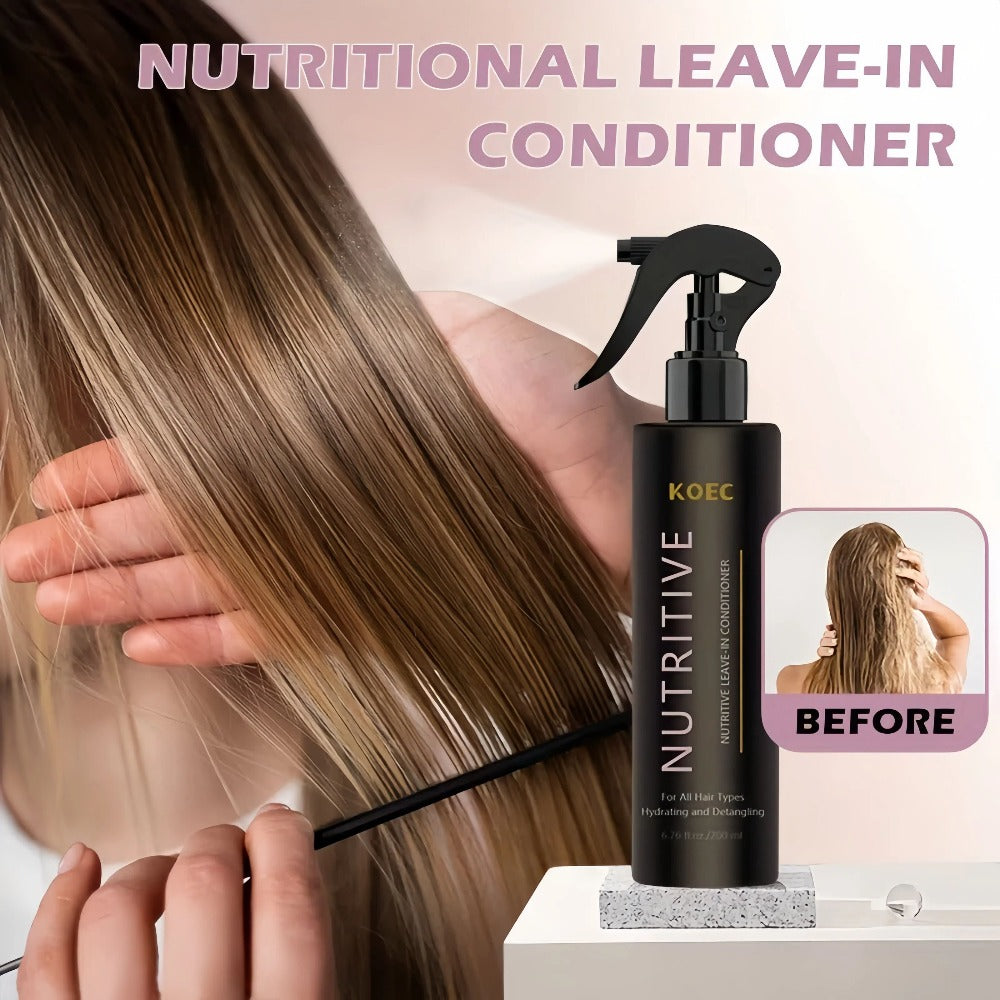 Keratin Biotin Leave-In Conditioner 6.76oz, Anti-Frizz Detangler with Argan Oil & Plant Extracts — image 7