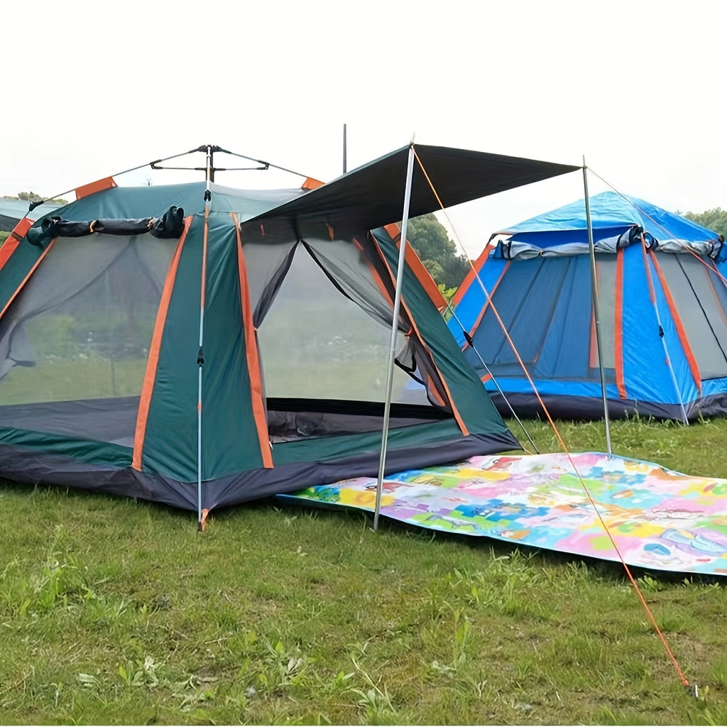 Four-Sided Beach Tent with Five Windows, 240 x 240 x 154 cm Size and Two Green Checkout Options — image 1