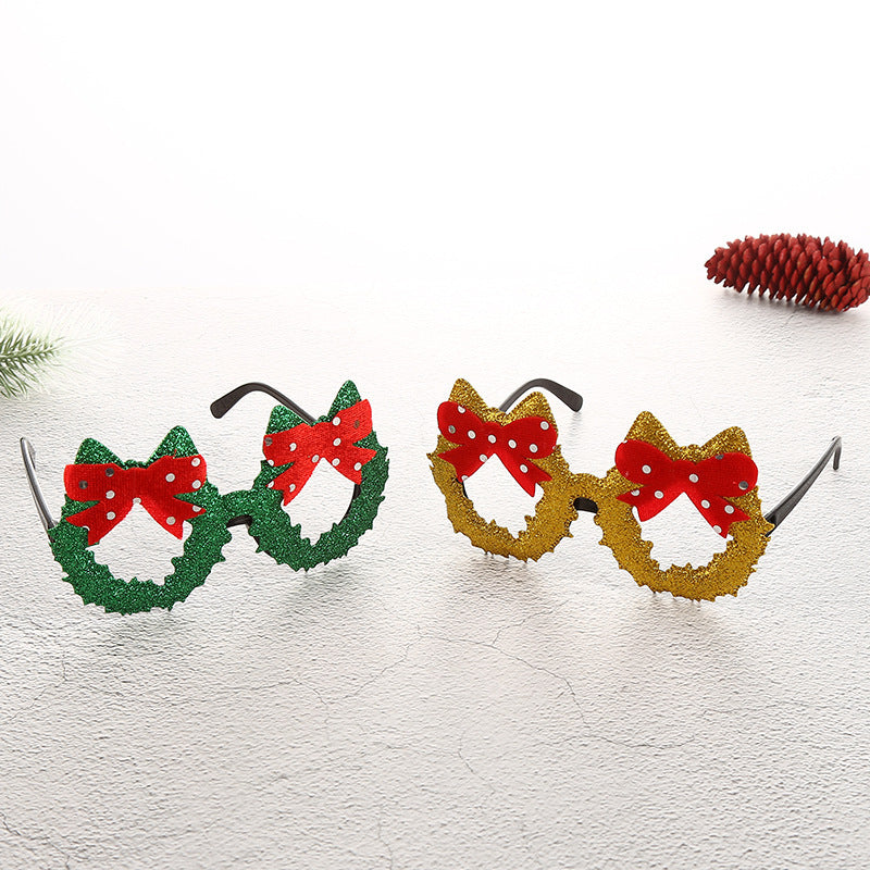 Luminous Christmas novelty glasses | glitter antlers and festive styles