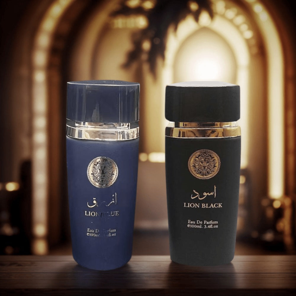 Two-Bottle Men's Perfume Set with 3.4 fl oz Labels, Blue and Black Sprays in One Checkout Set — image 4