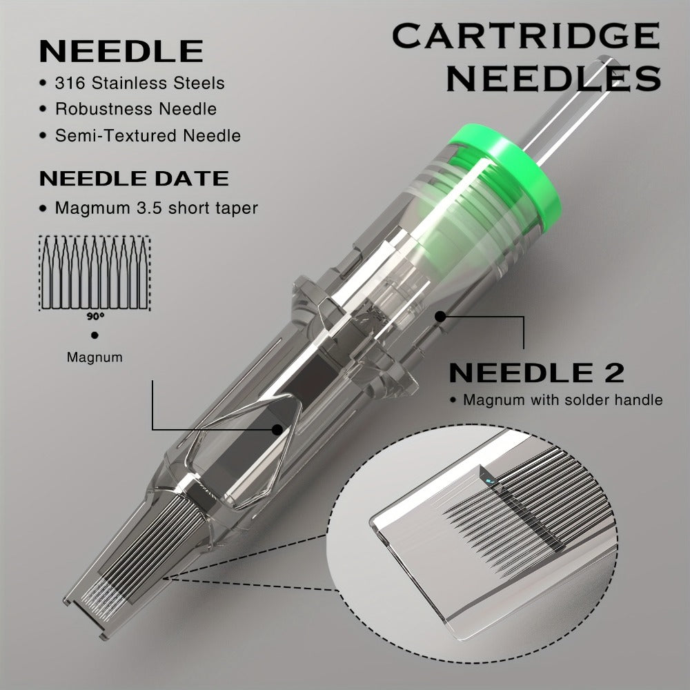 Tattoo Cartridge Needles with SPARK Label, 20-Piece Box and 24 Retained RL RS CM M1 Model Choices — image 10