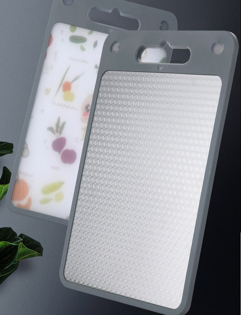 Cutting Board 304 Stainless Steel Chopping Board Kitchen Plastic Cutting Board Sharpening Double-sided Cutting Board