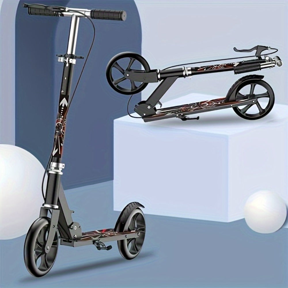 Foldable Commuter Scooter for Adults and Teens, 4-Gear Adjustable Height Double Brake 2-Wheel Kick Scooter — image 5
