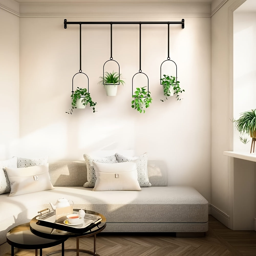 Hanging Planter | Adjustable Metal Wall Rack Indoor Herb Window Pot — image 7