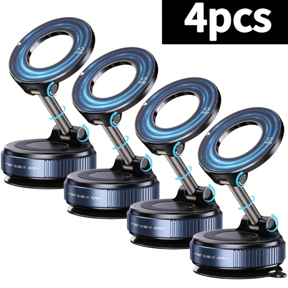 360° Rotating Magnetic Phone Holder 4-Pack – Foldable & Extendable Universal Wall Mount for Car, Bathroom — image 2