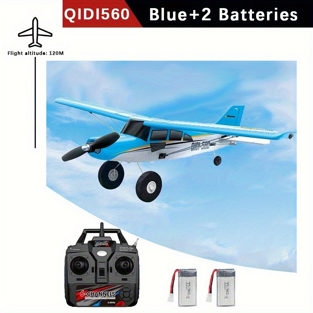 RC Airplane QIDI560 M7 Brushless Fixed Wing, 6-Channel 6-Axis Gyro Remote Control Plane with 3D Stunts — image 5