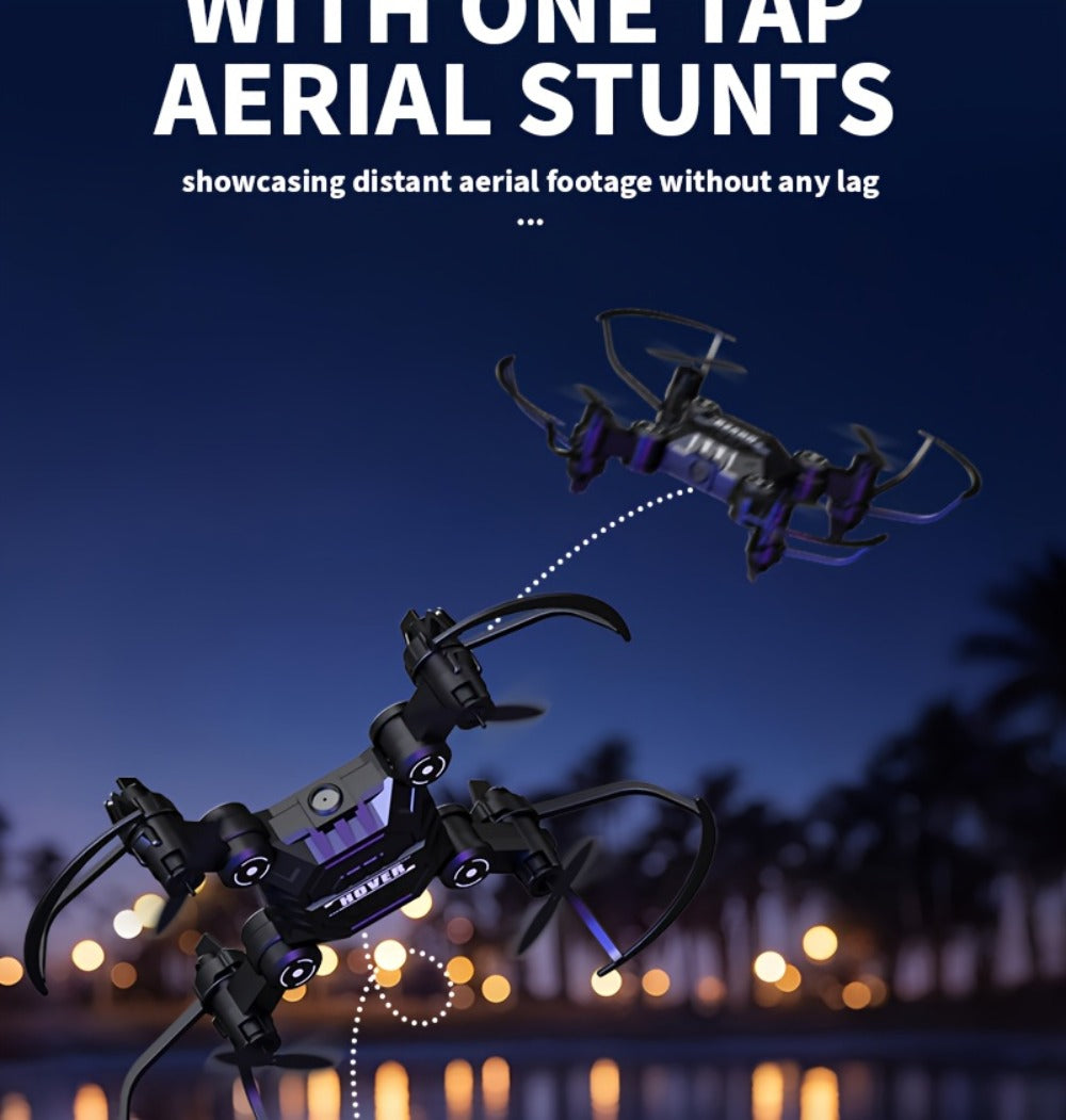 Watch-Controlled Mini RC Drone with Two Rechargeable Batteries in Blue, Green or Black for Indoor Flight — image 24