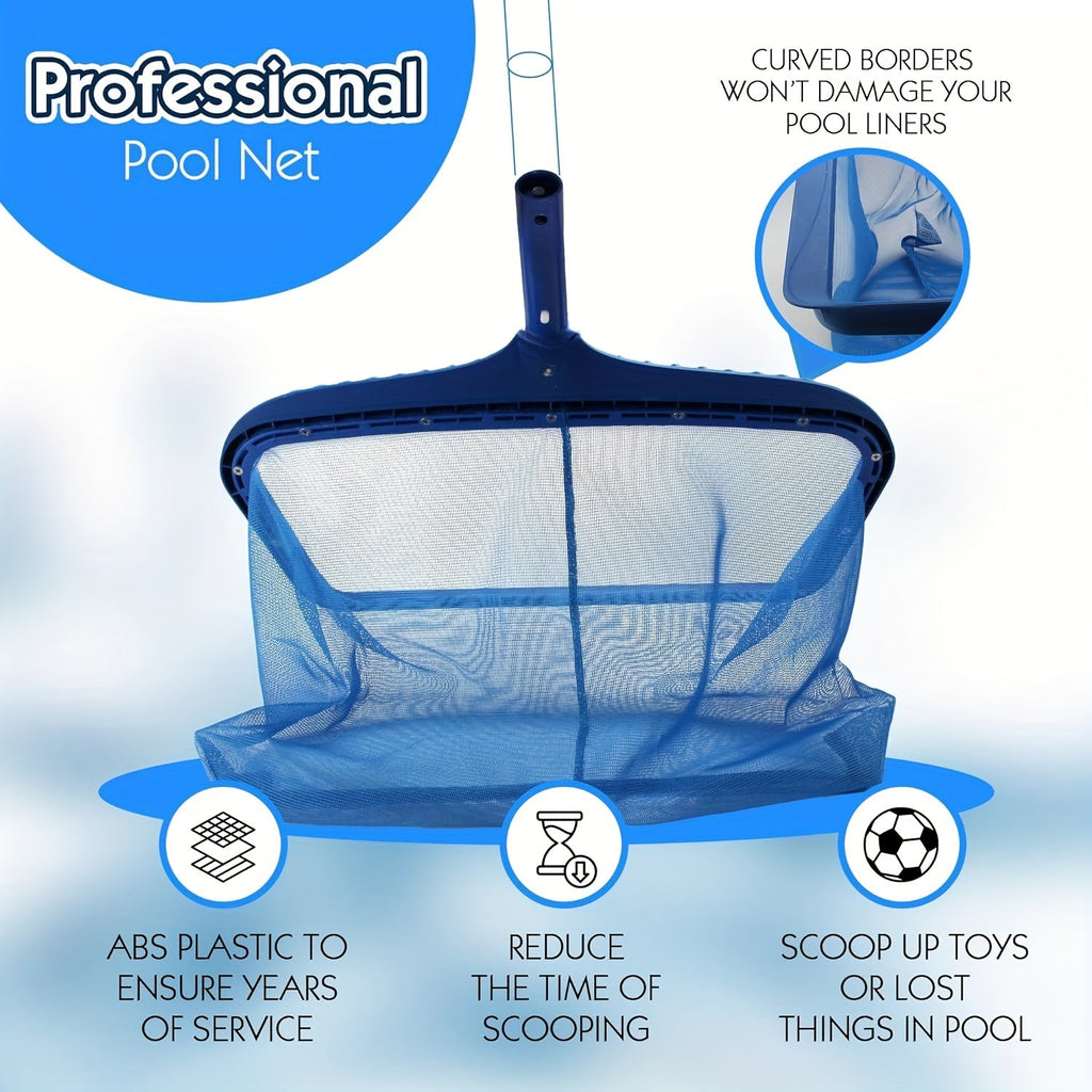 Pool Skimmer Net Fine Mesh | Heavy Duty Leaf Rake Pool Cleaning Tool — image 8