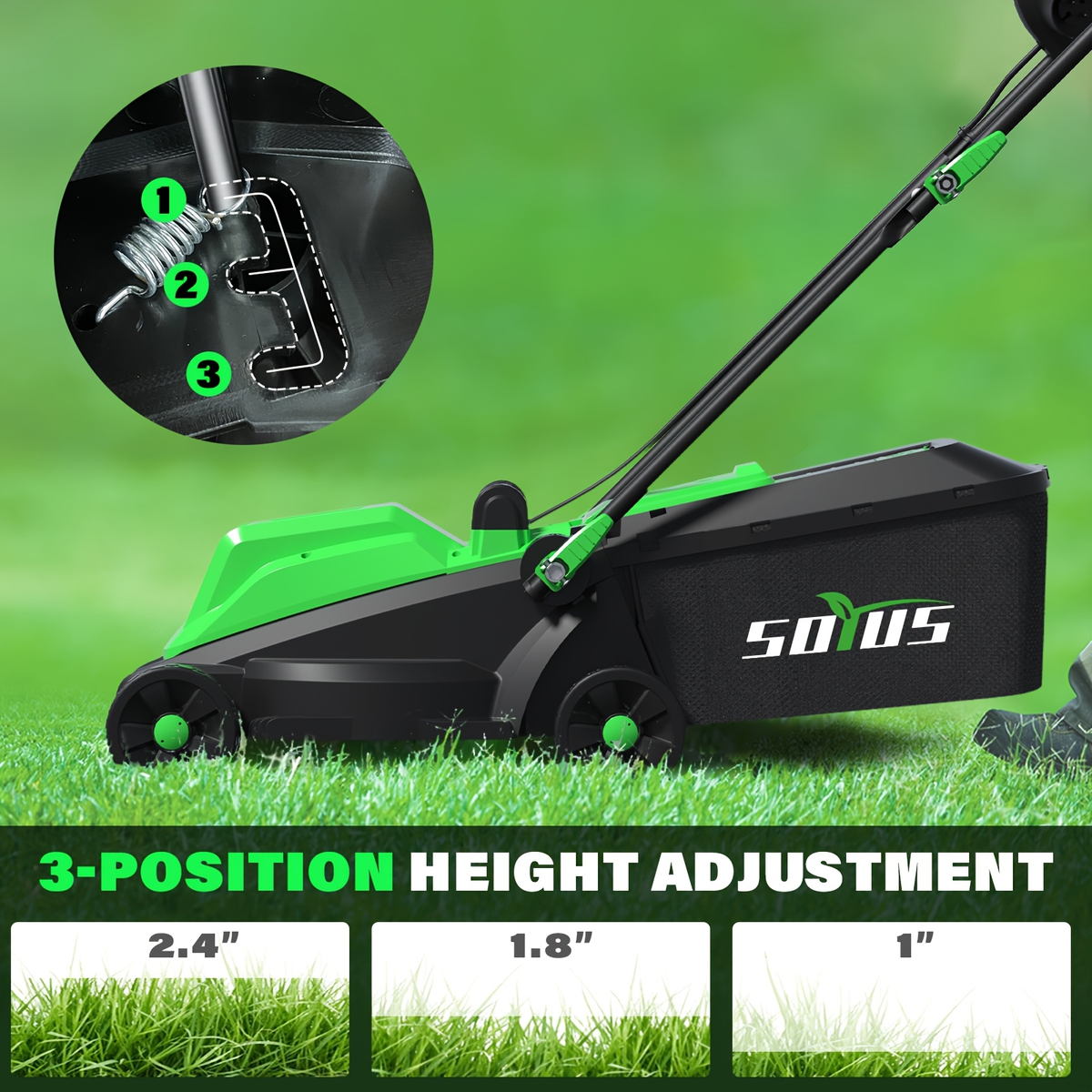 Electric Lawn Mower Corded 13-Inch 11 Amp for Garden, Patio and Yard Use, with the Listed Configuration — image 8