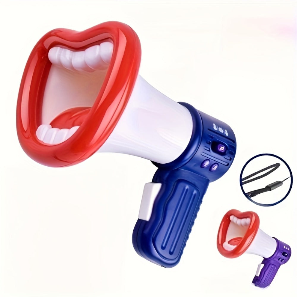 Voice Changer Megaphone Toy for Kids, Funny Big Mouth Handheld Megaphone with Multi Sound Effects — image 4