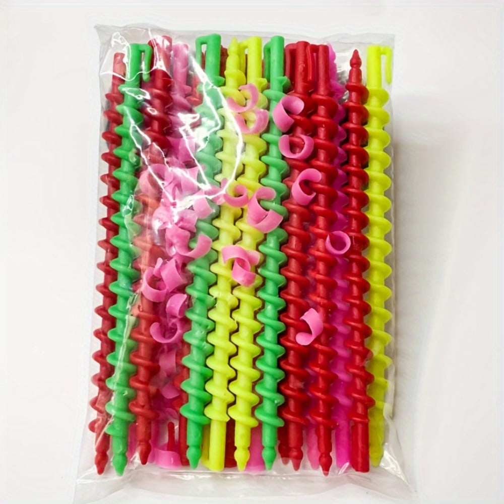 Spiral Perm Rods Set 39-42pcs – Plastic Curling Hair Sticks for Defined Curls Waves Coils Natural Hair Heatless Styling — ima