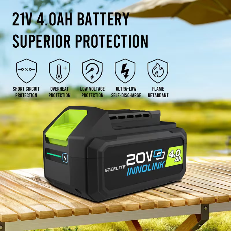 Steelite 20V 4.0Ah Lawn Mower Battery