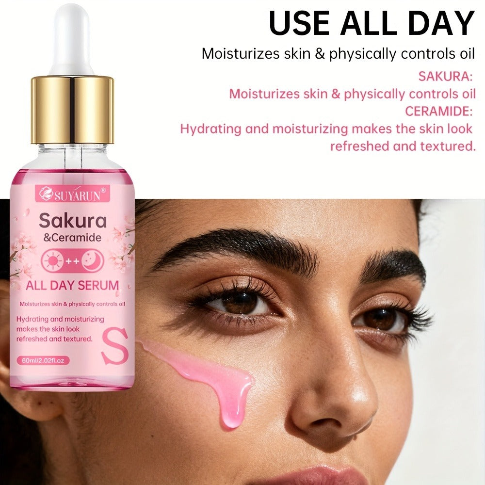 Face Serum Set 4-Piece Day & Night with Vitamin C Retinol Hyaluronic Acid Ceramide - Deep for Bath Time, Home Spa and Persona