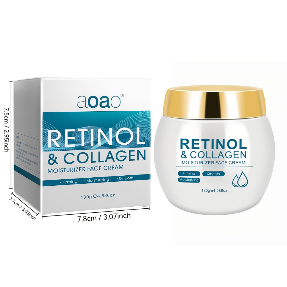 Face Cream Retinol and Collagen 130g Jar or Retinol Essence Option for Day and Night Skin Care — image 2