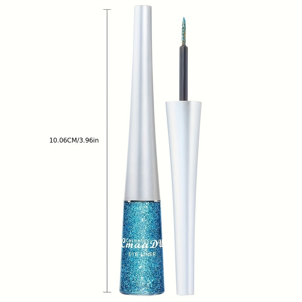 Glitter Liquid Eyeliner Set 16 Colors Waterproof Shimmer Metallic Eye Liner Pen Kit – Long-Lasting Smudge-Proof Sparkle Eye M