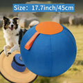 Dog Toy Large Inflatable Bear-Shaped Ball in Blue-Orange or Orange for Indoor and Outdoor Play — image 2