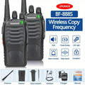 Baofeng BF-888S Walkie Talkie 2-Pack – Long Range UHF Two Way Radio, Wireless Frequency Copy, Portable Ham Radio for Hunting,
