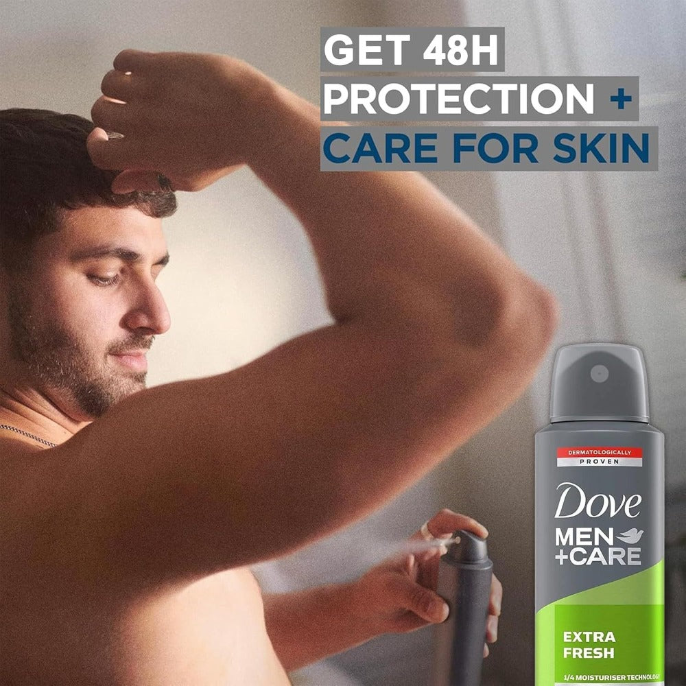 Dove Men+Care Extra Fresh Antiperspirant Spray, 150 ml Cans with Three-Pack or Six-Pack Checkout Options — image 14