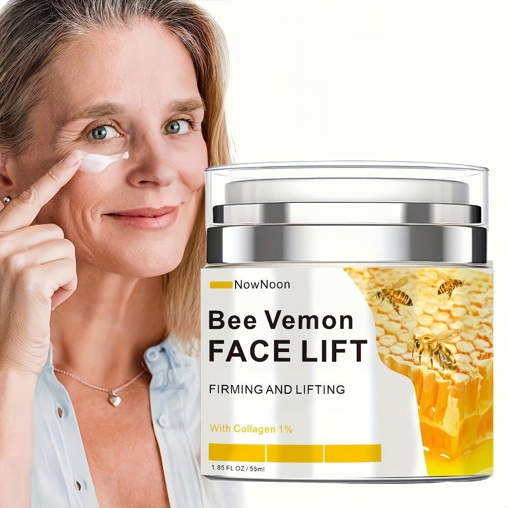Face Cream Bee Venom 50g Formula with Hyaluronic Acid, Vitamin E and Lightweight Face and Neck Texture — image 1