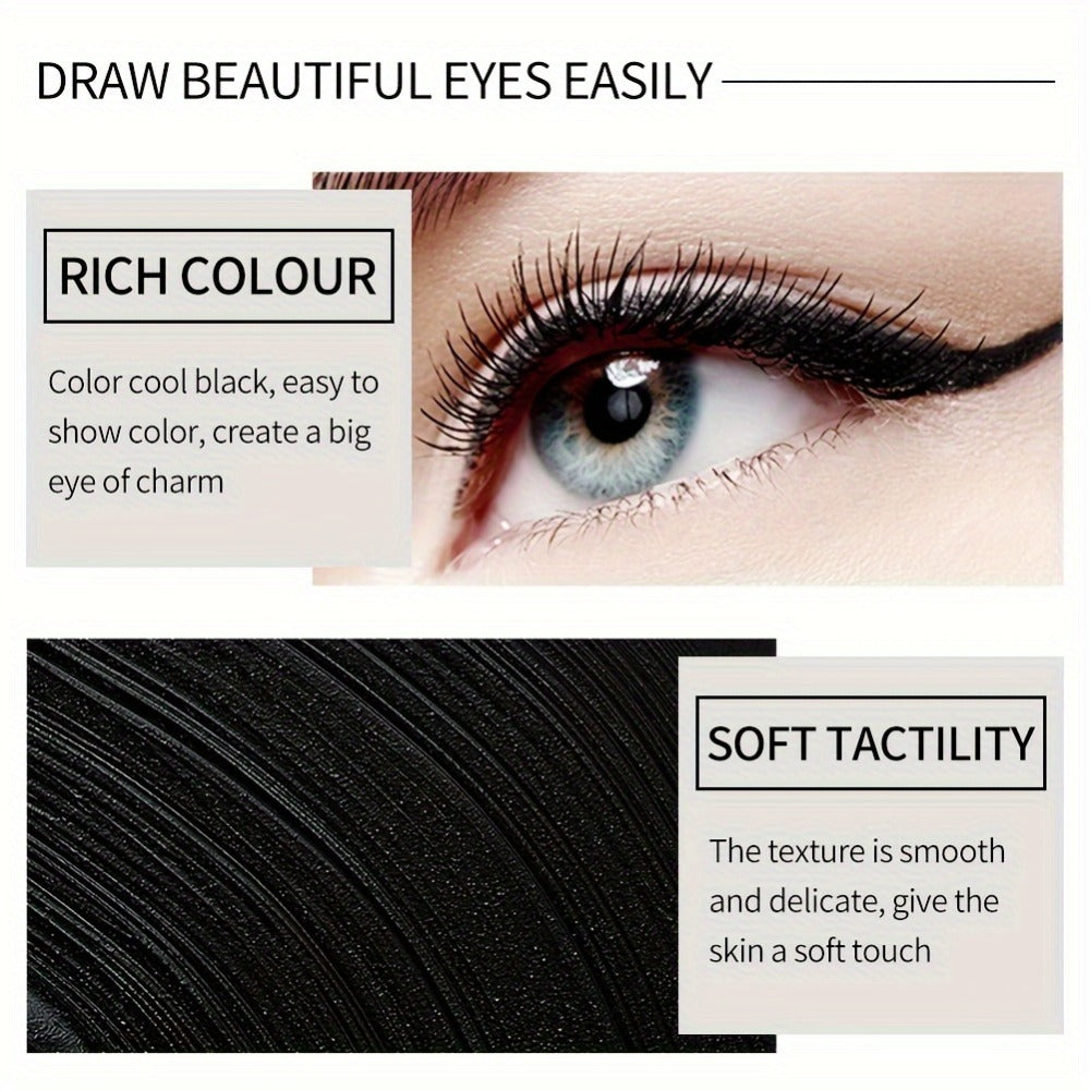 Creamy Gel Eyeliner Pencil Set 3pcs Black Waterproof Sweat-Resistant Smudge-Proof Matte Eye Liner — image 7