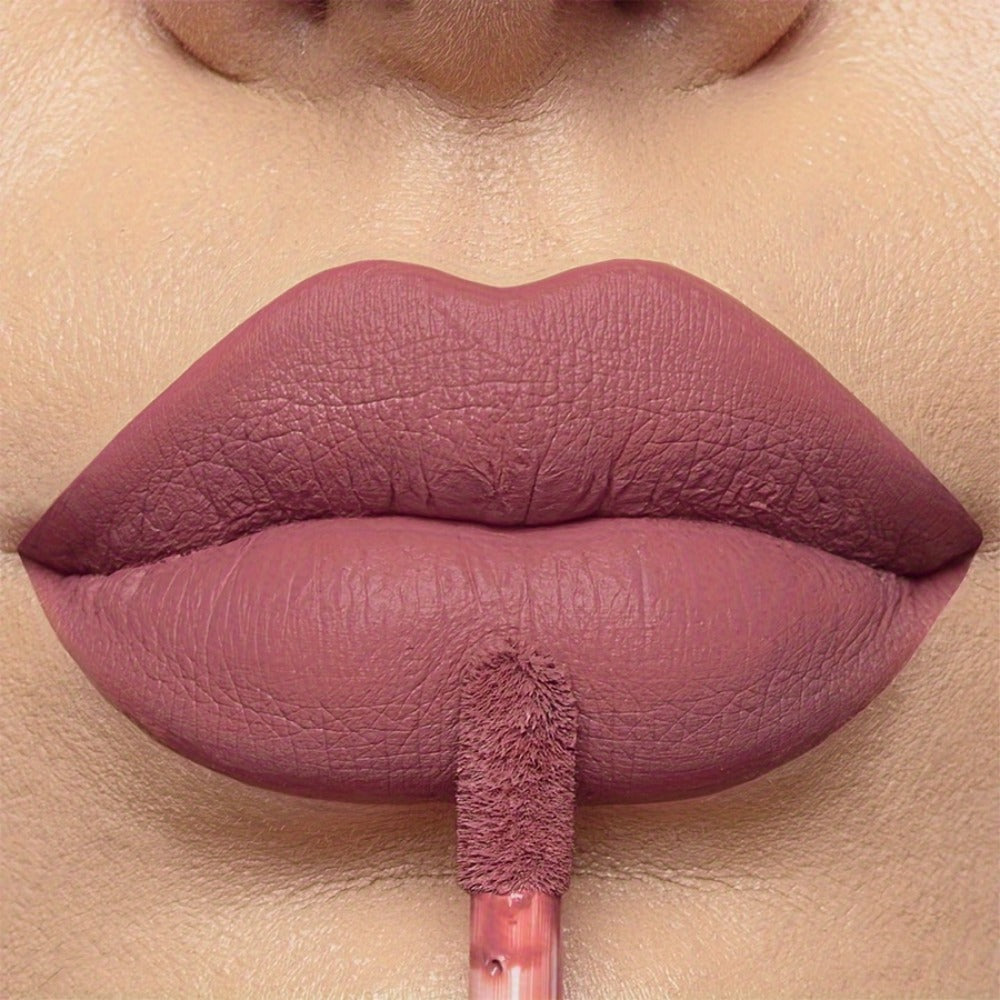 Bear Lip Glaze Set 3 Colors, Cute Bear Packaging Velvet Matte Waterproof Liquid Lipstick in Brown Pink & Red — image 21