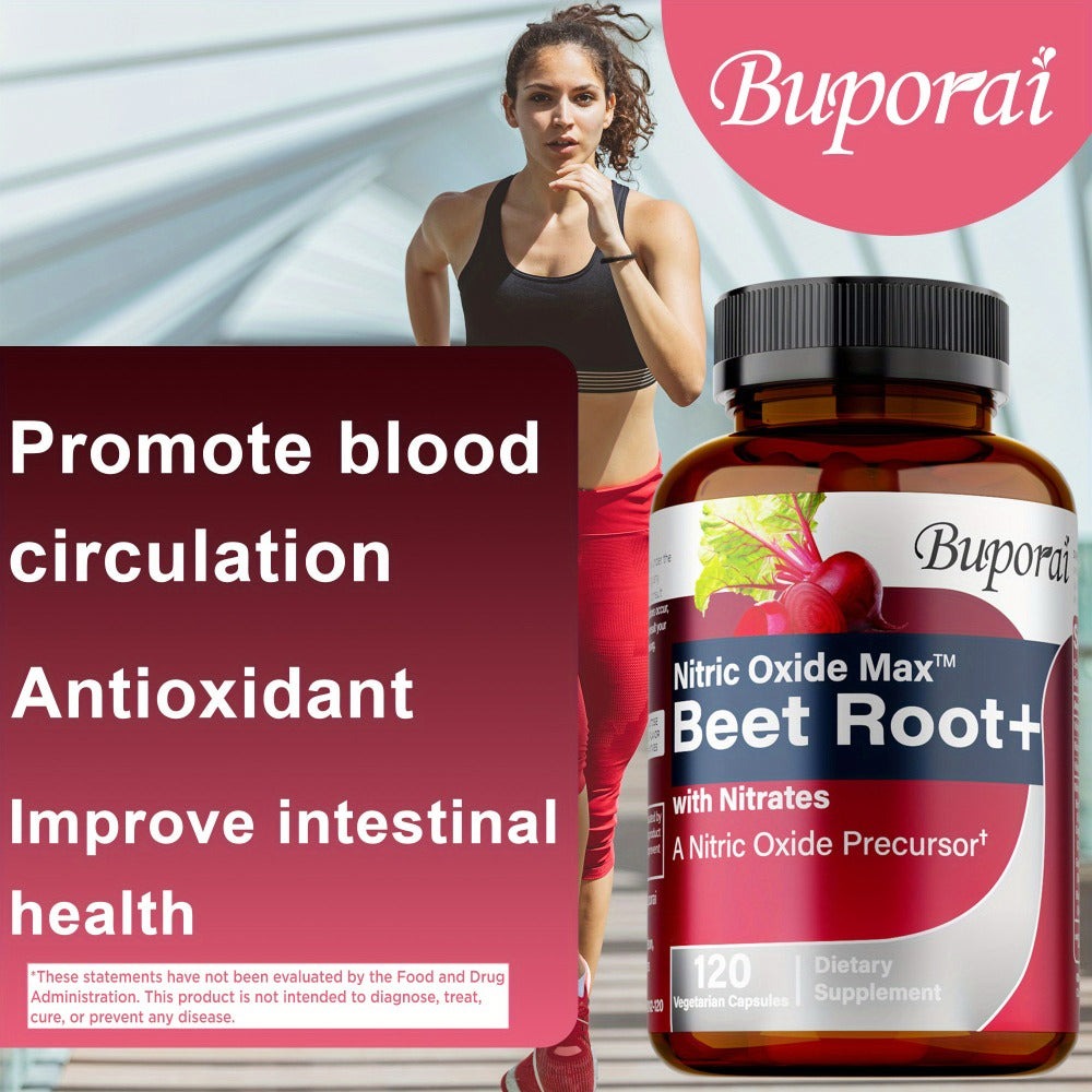 Dietary Supplement Beet Root Capsules with listed Nitrates, Black Pepper and Antioxidants, 120 Count — image 6