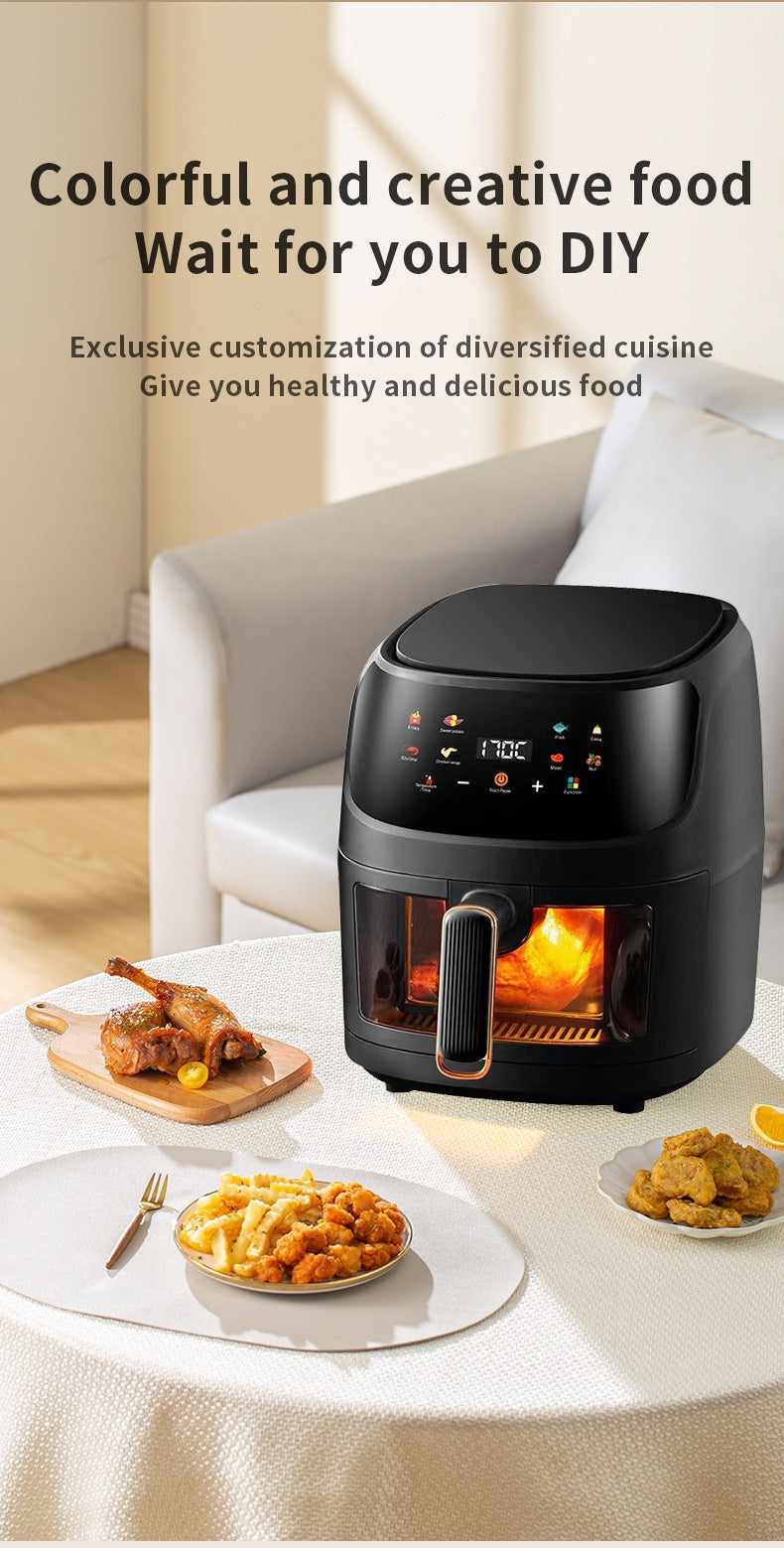 Home Visual Touch Screen Large Capacity Air Fryer