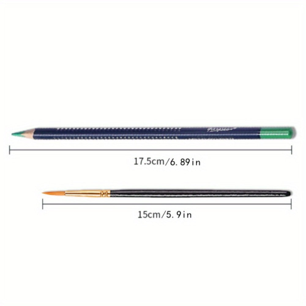 Water Soluble Colored Pencils 12 Colors Set with the Listed Color, Size or Set Options for Everyday Use — image 8