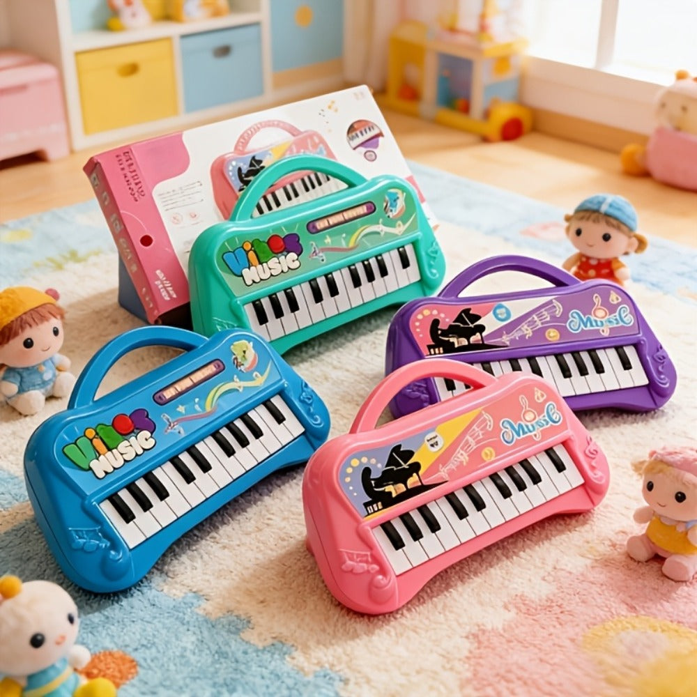 Kids Mini Piano Keyboard 13 Keys, Portable Electronic Music Toy for Toddlers with the Listed Color, Size or Set Options for E